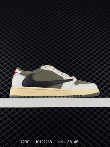 Jordan Travis Scott x Fragment Design x Air Jordan 1 Low OG Yellow Blue White Gum EU 36-45 Sneaker - Unisex (BS-79937)