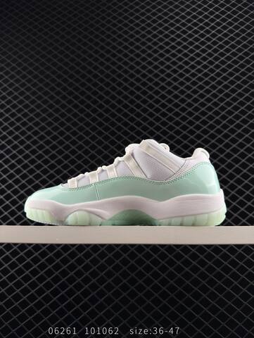 Jordan Air Jordan 11 Retro Low Igloo White Mint Green EU 36-47 Basketball Shoe - Unisex (BS-81148)