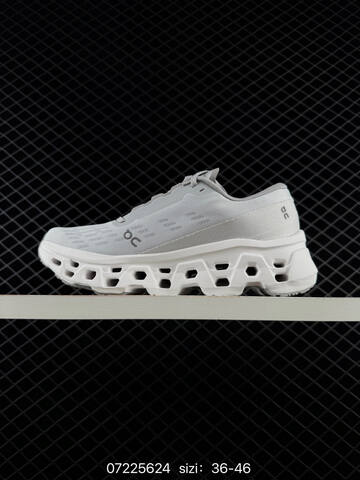 On Cloudmonster Light Grey White EU 36-46 Running Shoe Running Sneakers - Unisex (BS-85005)