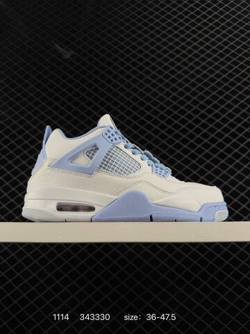 Jordan Air Jordan 4 White Light Blue EU 36-47 5 Basketball Shoe - Unisex (BS-80284)