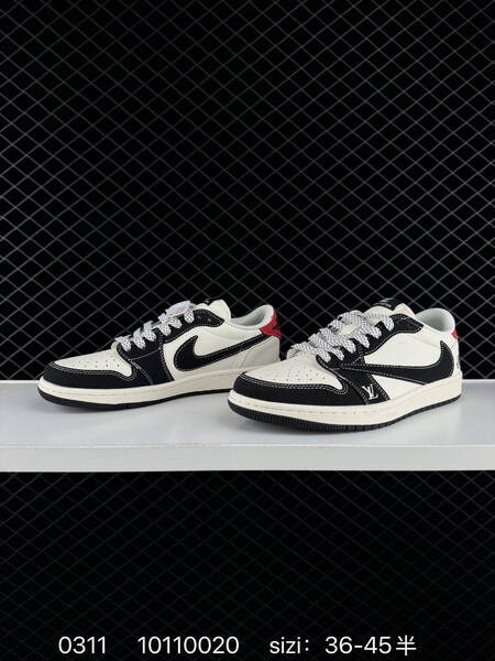 Nike Air Jordan 1 Low white black red EU 36-45 basketball lifestyle