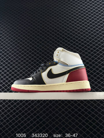 Jordan Air Jordan 1 Retro Mid HV8563-600 White Black Red Cream Grey EU 36-47 Basketball Shoe - Unisex (BS-80574)
