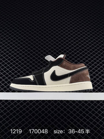 Jordan Air Jordan 1 Low Brown Black Cream White EU 36-45 Sneaker - Unisex (BS-80031)