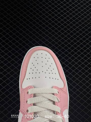 Jordan Air Jordan 1 Low White Pink EU 36-40 Sneaker - Unisex (BS-80302)