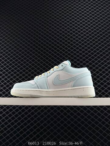 Jordan Air Jordan 1 Low White Light Blue Cream EU 36-46 Sneaker - Unisex (BS-81209)