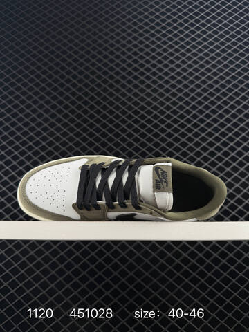 Jordan Air Jordan 1 Retro Low OG White Olive Black Sail EU 40-46 Sneaker - Men's (BS-80227)