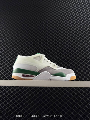 Jordan Air Jordan 4 RM White Gray Green Gum EU 36-47 5 Sneaker - Unisex (BS-80742)