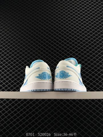 Jordan Air Jordan 1 Low White Light Blue EU 36-46 Sneaker - Unisex (BS-81117)