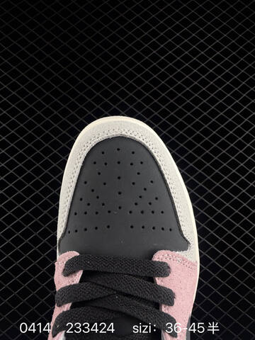 Jordan Air Jordan 1 Low Black Grey Pink Beige White EU 36-45 Sneaker - Unisex (BS-79481)