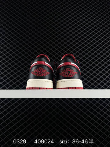 Jordan Air Jordan 1 Low Red White Black Sail EU 36-46 Sneaker - Unisex (BS-79585)