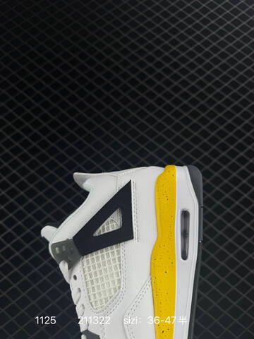 Jordan Air Jordan 4 Retro Tour Yellow White Black Yellow Grey EU 36-47 Basketball Shoe - Unisex (BS-80196)