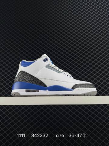 Jordan Air Jordan 3 Retro Black White Sail Grey EU 36-47 Basketball Shoe - Unisex (BS-80301)