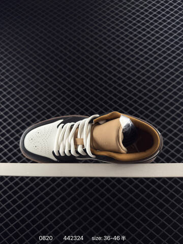 Jordan Air Jordan 1 Low White Black Brown Tan EU 36-46 Sneaker - Unisex (BS-80872)