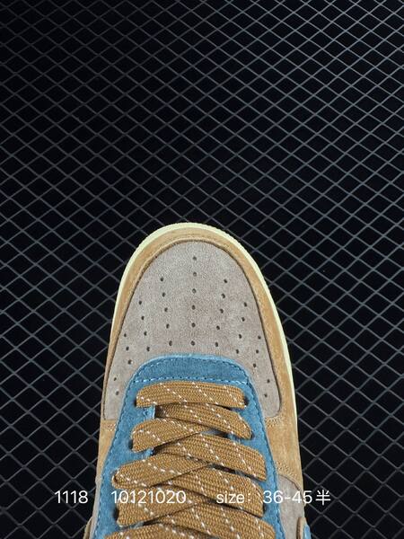 Nike Air Force 1 07 Low Light grey and sail suede EU 36-45 5 lifestyle