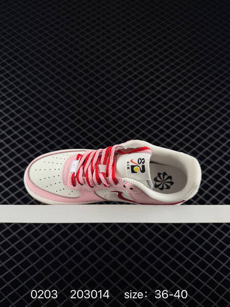 Nike Air Force 1 Low pink white red gum 36-40 casual lifestyle