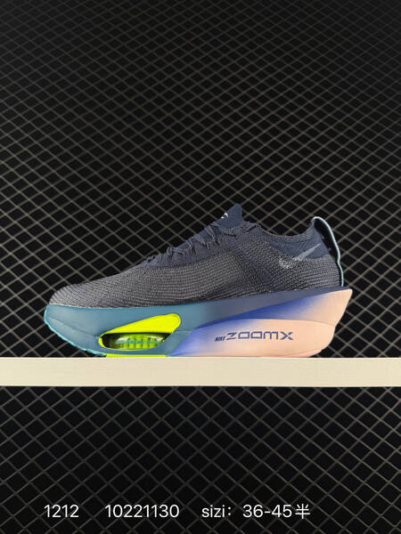 Nike Air Zoom Alphafly Next 3 navy gray with blue neon yellow and pink accents 36-45 running lifestyle