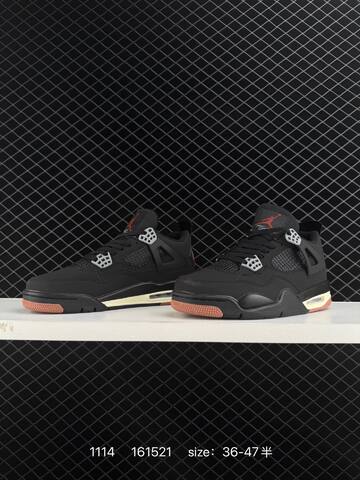 Jordan Air Jordan 4 Retro London Black Rust Brown Cream Grey EU 36-47 Basketball Shoe - Unisex (BS-80286)
