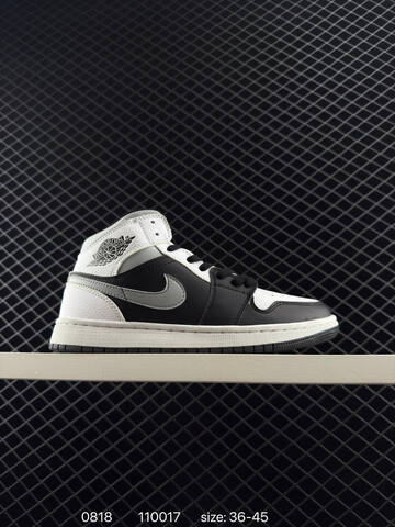 Jordan Air Jordan 1 Mid Black White Red Beige EU 36-45 Basketball Shoe - Unisex (BS-80883)