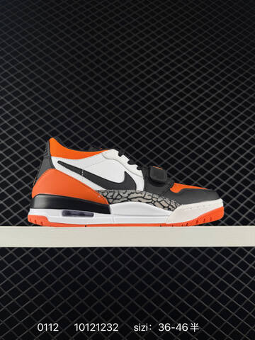Jordan Air Jordan Legacy 312 Low White Black Orange EU 36-46 Basketball Shoe - Unisex (BS-79844)