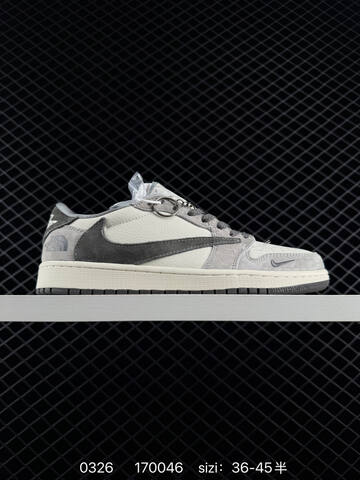 Jordan Air Jordan 1 Low OG SP Travis Scott Fragment Off White Sail Grey Dark Grey Off White EU 36-45 Sneaker - Unisex (BS-79598)