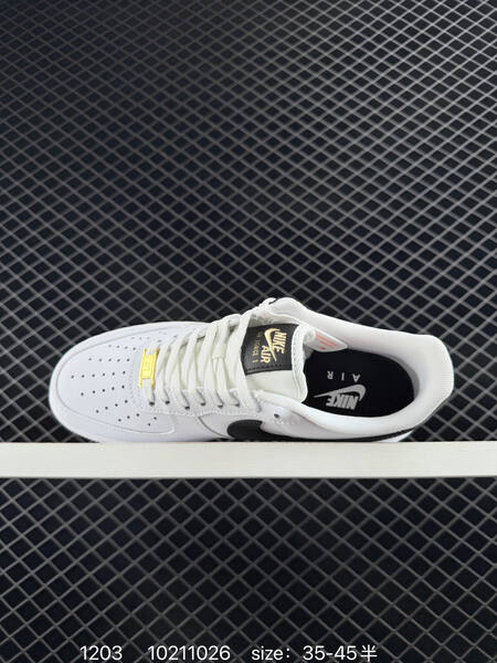 Nike Air Force 1 Low White Black Gold EU 35-45 5 lifestyle