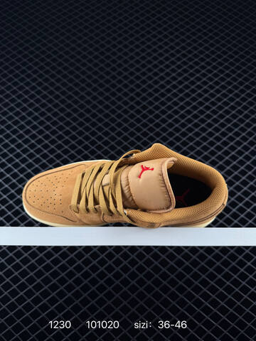 Jordan Air Jordan 1 Low Tan Beige Red EU 36-46 Sneaker - Unisex (BS-79941)