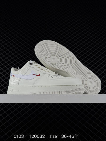 Nike Air Force 1 beige tan brown gum sole grey swoosh white red colorway variant 36-46 lifestyle