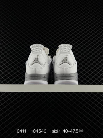 Jordan Air Jordan 4 Retro OG White Grey Red EU 40-47 5 Basketball Shoe - Men's (BS-79504)