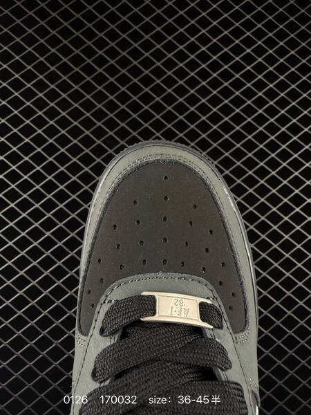 Nike Air Force 1 black charcoal gray 36-45 casual lifestyle