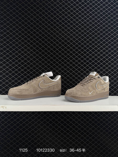 Nike Air Force 1 07 LV8 taupe brown suede EU 36-45 5 lifestyle