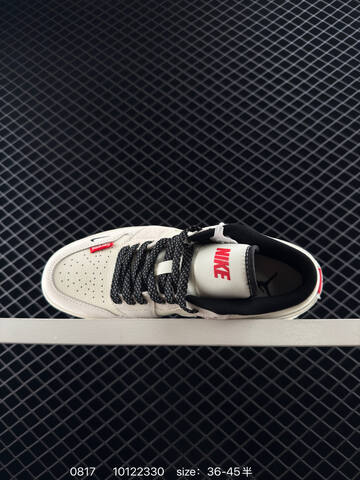 Jordan Air Jordan 1 Low Light Beige Black Red EU 36-45 Sneaker - Unisex (BS-80898)