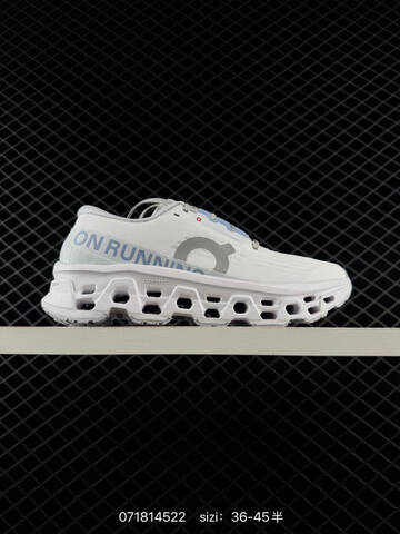 On Cloudmonster 3 Hyper HL14 White Grey Blue EU 36-45 Running Shoe Running Sneakers - Unisex (BS-85015)