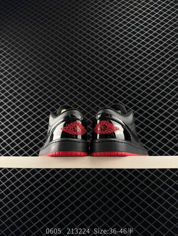 Jordan Air Jordan 1 Low Black Red EU 36-46 Sneaker - Unisex (BS-81260)