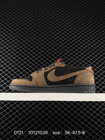 Jordan Air Jordan 1 Low Travis Scott Black Brown Red EU 36-47 5 Sneaker - Unisex (BS-79794)