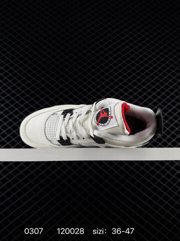 Jordan Air Jordan 4 Retro CT8527 400 White Black Red EU 36-47 Basketball Shoe - Unisex (BS-79699)