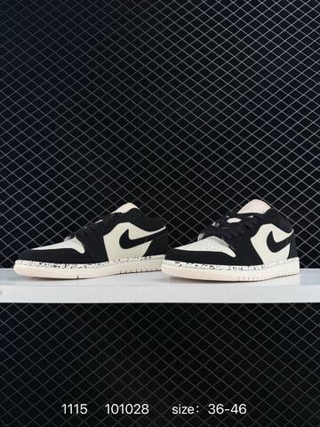 Jordan Air Jordan 1 Low Black Off White Light Pink EU 36-46 Sneaker - Unisex (BS-80271)
