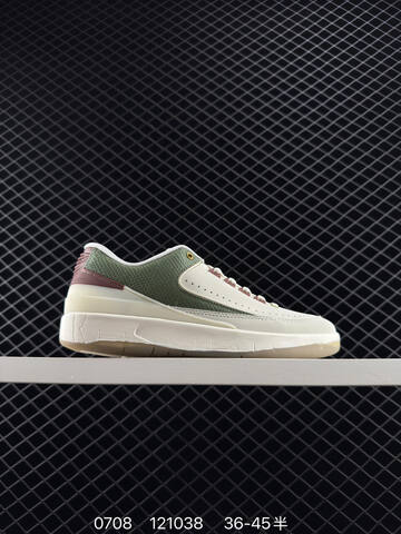 Jordan Air Jordan 2 Low Cream White Black Red Gold EU 36-45 Basketball Shoe - Unisex (BS-81088)