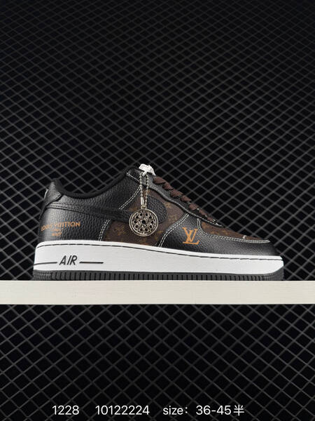 Nike Air Force 1 07 black grey white and brown black white EU 36-45 lifestyle