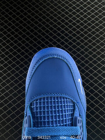 Jordan Air Jordan 4 Nigel Sylvester Brick By Brick Blue White EU 40-47 Basketball Shoe - Men's (BS-80669)