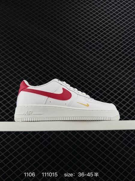 Nike Air Force 1 Low White with pink black gray cream swoosh options and gold mini swoosh EU 36-45 5 lifestyle