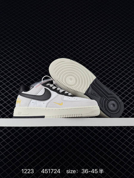 Nike Air Force 1 07 navy white burgundy with Supreme and Louis Vuitton-style monogram accents 36-45 casual lifestyle