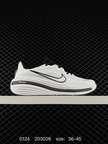 Nike Air Zoom Winflo 12 white black gray with yellow-pink-blue accents 36-45 running lifestyle