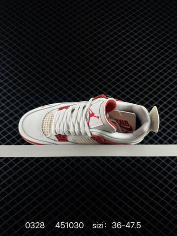 Jordan Air Jordan 4 Retro Infrared White Red Black Sail EU 36-47 5 Basketball Shoe - Unisex (BS-79590)