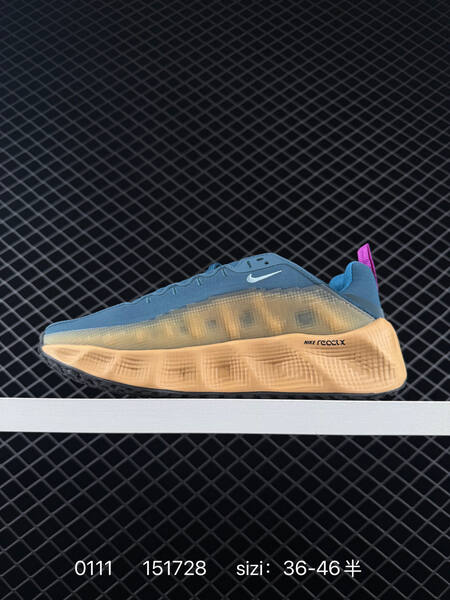 Nike Ava Rover blue tan with purple accents 36-46 lifestyle