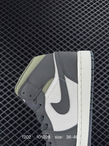 Jordan Air Jordan 1 Mid HV4091-006 Dark Grey Light Grey Olive Sail EU 36-46 Basketball Shoe - Unisex (BS-80129)