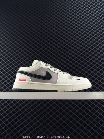Jordan Air Jordan 1 Low Off White Grey Black EU 36-45 Sneaker - Unisex (BS-80757)
