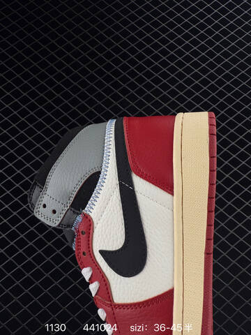 Jordan Air Jordan 1 Retro High OG Union LA Chicago Shadow Red White Black Grey Cream EU 36-45 Basketball Shoe - Unisex (BS-80148)