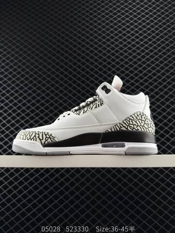 Jordan Air Jordan 3 Retro White Purple Beige EU 36-45 Basketball Shoe - Unisex (BS-81291)