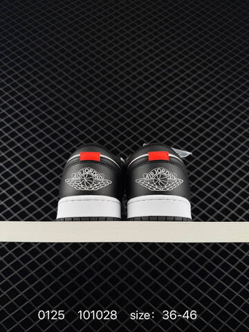 Jordan Air Jordan 1 Low White Grey Black Red EU 36-46 Sneaker - Unisex (BS-79773)