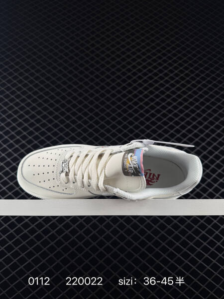 Nike Air Force 1 07 cream white with red accents EU 36-45 5 lifestyle